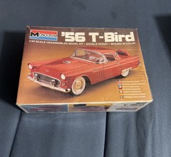 MONOGRAM 1956 FORD T-BIRD 1/24 Scale Kit #2289 Molded In Red -Factory Sealed NIB