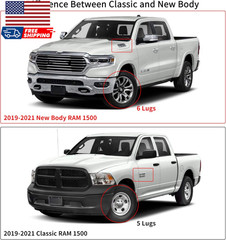 6 Inches Running Boards Compatible with 2009-2018 Dodge Ram 1500 Crew Cab 2019