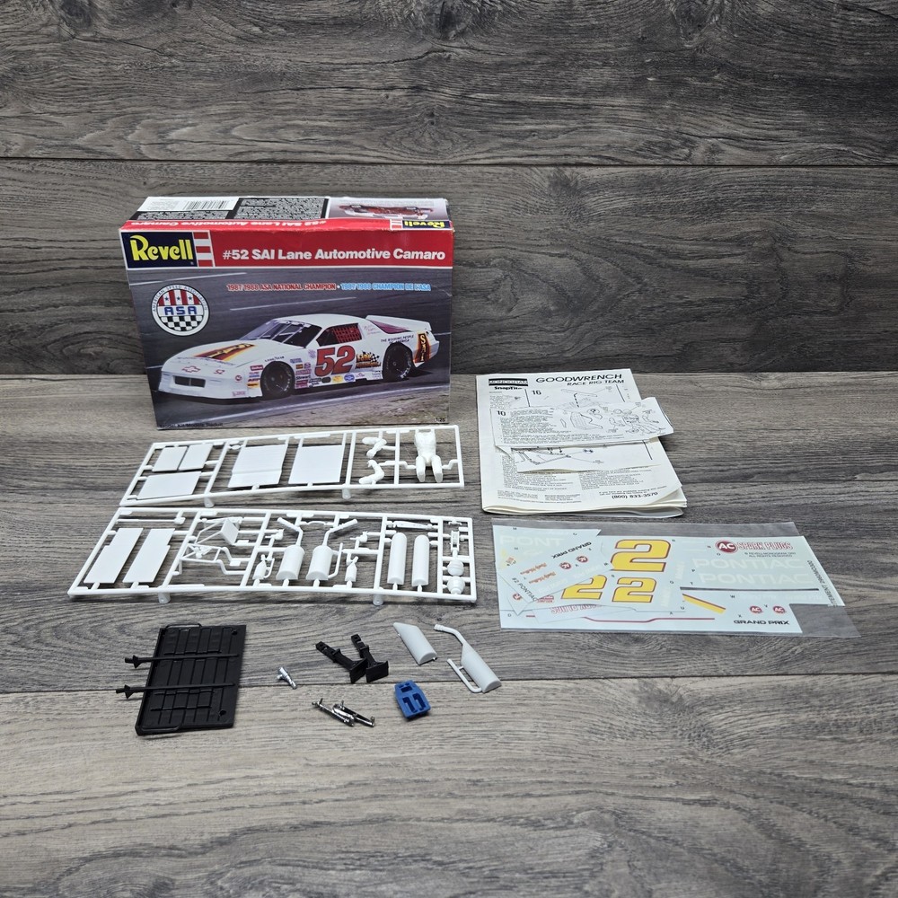 Revell #52 SAI Lane Automotive Camaro Model 1/25 *Parts Only* No Car Included
