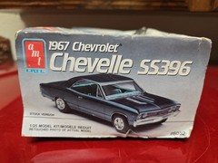 VINTAGE MODEL KIT -AMT 1990 # 6052 1967 CHEVELLE SS 396 OPEN. SEALED PARTS