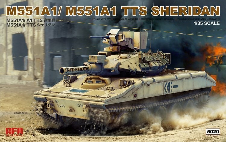 RYEFIELD MODEL RFM RM-5020 1/35 M551A1/A1 TTS Sheridan