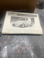 revell street demons ’26 ford sedan delivery model kit 1:25 unassembled 7391