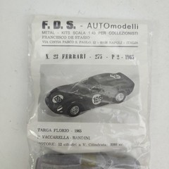 FDS Automodelli 1/43 Scale Ferrari 275 P2 1965 N. 23 Metal Diecast Model Kit NIB