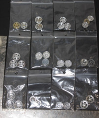 WHEELS 1/24 & 1/25 scale vintage model PARTS LOT assorted misc 60s 70s 80s style