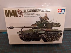 Tamiya US Tank M41 Walker Bulldog And Armored Car 35055 1/35 FS Open Model Kit