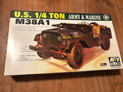 AFV Club U.S. 1/4 Ton M38A1 Jeep 1:35 Plastic Model Kit AF 35S17