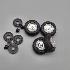 1/25 1/24 Wheels Tires Vintage Hotrod Goodyear GT Kit Bash Model Car Junkyard