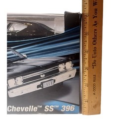 Testors 1968 Black Chevy Chevelle SS 396 Silver Series Metal Model Kit 2010