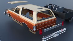 1/25 resin 3d printed 1987 Dodge Ramcharger by Andrey Bezrodny