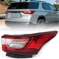 FIONE LED Outer Tail Light Assembly Compatible with Chevy Traverse 2018 2019