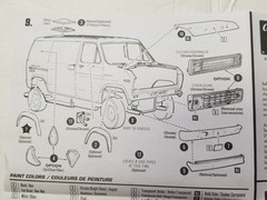 1977 Ford Van CUSTOM FRONT SPOILER AIR DAM from AMT 1:25 Model Kit 77 Econoline