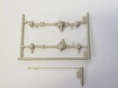 1972 FORD F350 Tow Truck FRONT AXLE (#376,377,378) for Moebius 1:25 Model Kit 72