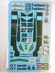 Decalpool 1/20 Williams FW07 Alan Jones Decal Sheet DP251 for Tamiya Kit