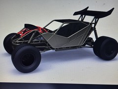 1/25 Resin 3d Printed Dirt Buggy Model Kit. Unpainted. Unassembled.