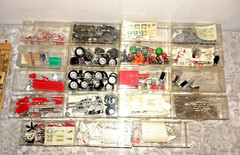 Vintage 1960 Car Model Kit LARGE LOT Wheels Parts 1/25 Scale AMT MPC Mopar