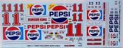 NASCAR DECAL #11 PEPSI WHITE 1983 MONTE CARLO DARRELL WALTRIP 1/24 POWERSLIDE