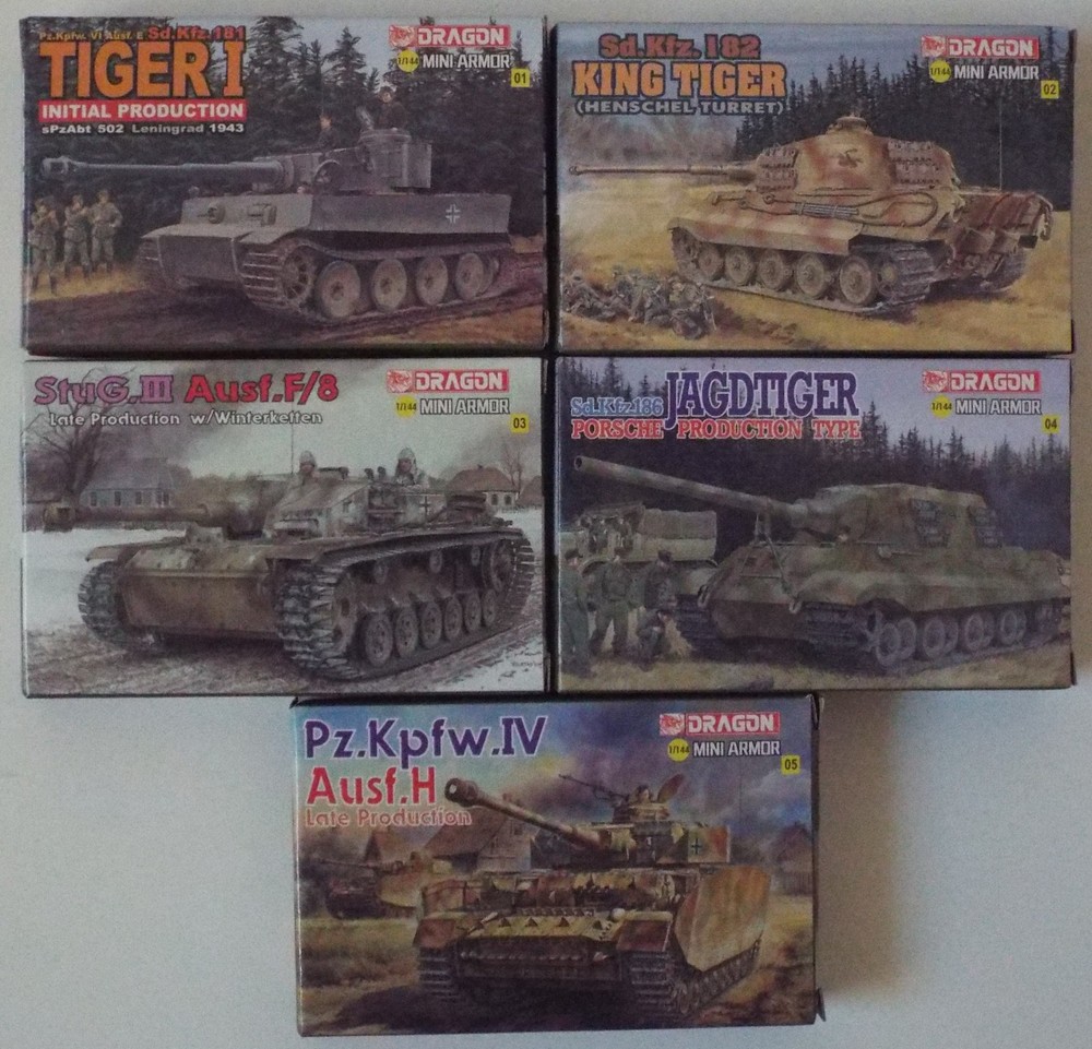 1/144 Dragon Mini Armor Set (#01, 02, 03, 04 & 05) with bonus Karl Sealed MIUB