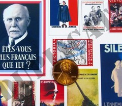 Diorama Accessory – 1/35 Vichy France Propaganda Posters, Various Sizes – WW2