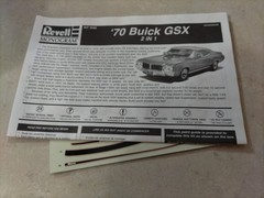 1998 Revell ’70 Buick GSX 2 ‘n 1 1/24 Scale Model 85-2583 opened box