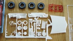 JO-HAN ’66 Cadillac Fire Rescue Ambulance 1/25 open box complete molded in white