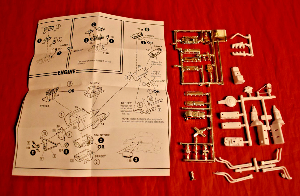 MPC 1972 Chevelle 454 Engine Build Stock or Drag 1/25