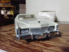 1976 EL DORADO Cadillac *phoenician Ivory* PROMO Dealer BOX Model Plastic