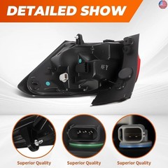 Tail Light Compatible with Equinox 2022-2024 Left Outer Driver Side Rear Brake
