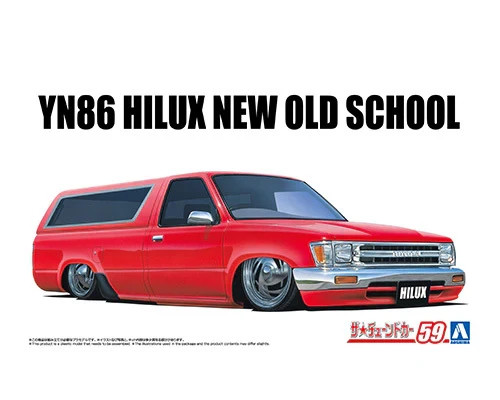 Aoshima 20486 1/24 Tuned Car #59 YN86 Hilux New Old School ’95 (Toyota)