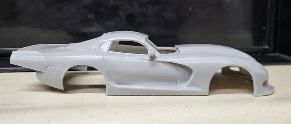 1/24 scale resin 3d printed Outlaw Dodge Viper drag body model slot car