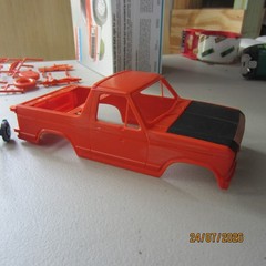 Monogram 80 Ford Bronco 1/24th scale model kit, with Hi roller parts