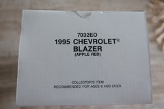 Vintage ERTL 1995 Chevrolet S10 Blazer Apple Red Plastic Dealer Promo Model NOS