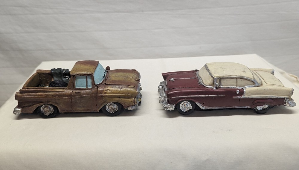 Vintage resin 55 Chevy & Dodge truck