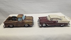 Vintage resin 55 Chevy & Dodge truck