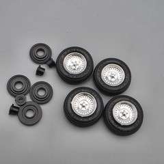 1/25 1/24 Wheels Tires Vintage Hotrod Goodyear GT Kit Bash Model Car Junkyard