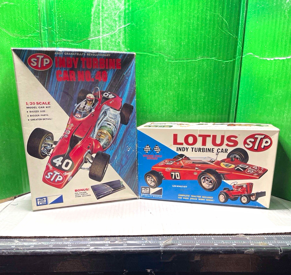MPC STP Indy Turbine Car Model Kit & Lotus STP Turbine Car Kit