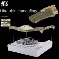 AFV Club AC35019-21 Extra Thin Camouflage Net Desert Tan +Jungle Green+Snow Grey