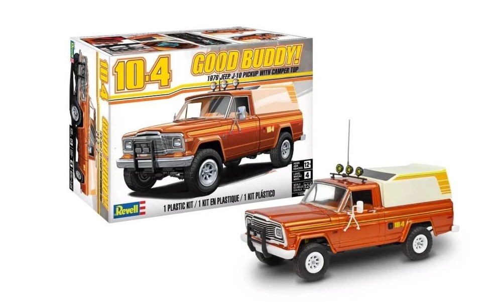 Revell 1/24 Scale 1979 Jeep J-10 Pickup w/Camper Top Model Kit #14568~NEW