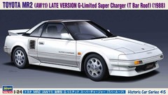 Hasegawa 1/24 Toyota MR2 AW11 Late Version G-Limited S Charger T-ROOF Model kit