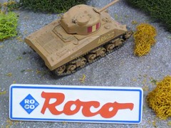 Roco Minitanks Pro Painted WWII British M-4 A3 Sherman Tank Lot #9657B©