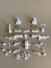 Revell 1/25 90 Mustang LX 5.0 Drag Racer Engine And Parts/Junkyard/Diorama