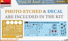 MINIART 35335 1/35 Scale StuG III Ausf. G Feb 1943 Alkett Prod. Interior Kit