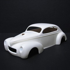NB315 Jimmy Flintstone 1941 custom Revell Willys 1:25th scale hardtop, fastback