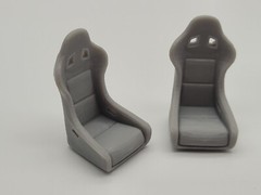1/24, 1/25 scale racing and drifting car seats (set of 2)