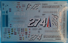 Ace | No. CR7427 | 1:25 #27Bobby Isaac 1974 Chevy Chevelle Decals