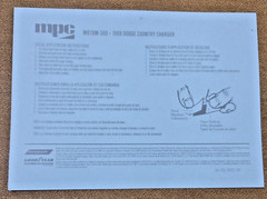 1969 Dodge Charger Decals Instructions MPC 1:25 Scale Model PARTS NEW