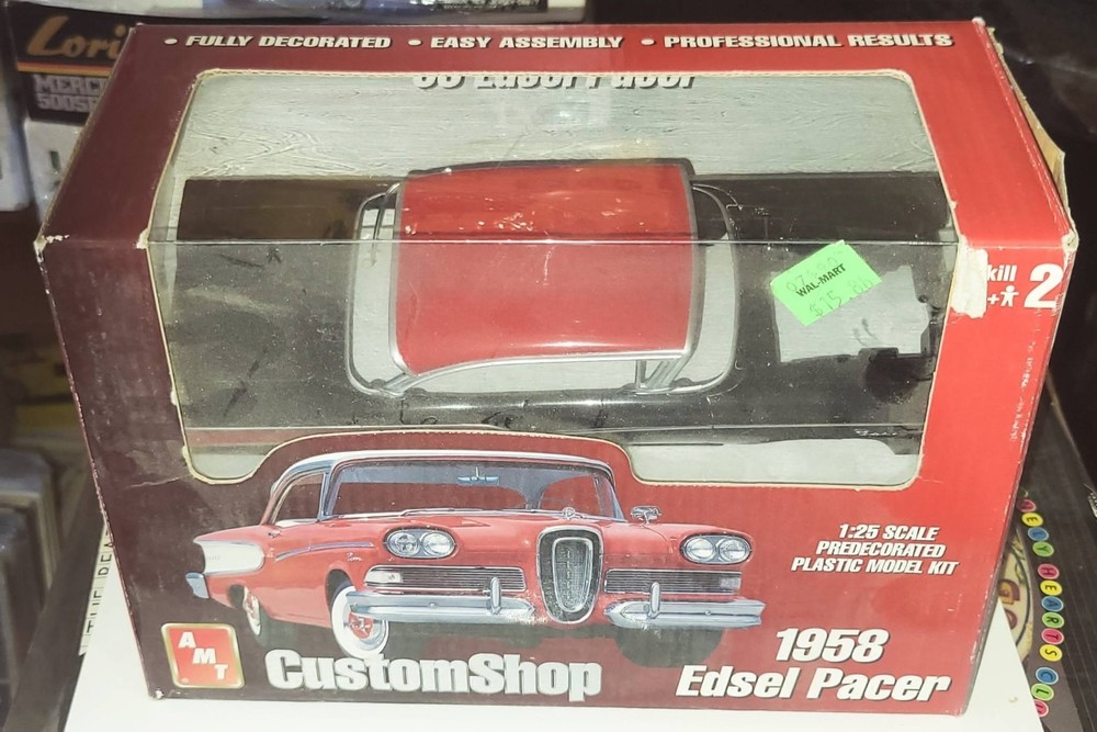 AMT CustomShop 1958 Ford Edsel Black Red Top Un-Built 1/25~New in Box