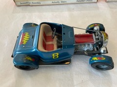 Hubley 852K Indy Car & 853K Hot Rod – RARE Factory Built Store Displays w/ bases