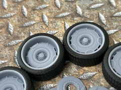 Resin 21 Inch “US Mags Arlington” Model car Wheels/Tires 1/24 1/25 scale
