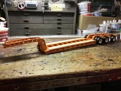 1/24-1/25 Scale Truck Trailer Model Accessories Lowboy Trailer Suspension