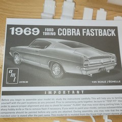 1969 FORD TORINO COBRA BODY,INTERIOR,CHASSIS,SUSPENSION,GLASS,DECALS,TRIM